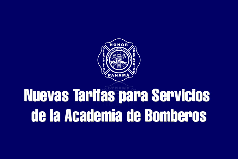 Nuevas Tarifas para Servicios de la Academia de Bomberos - Portada