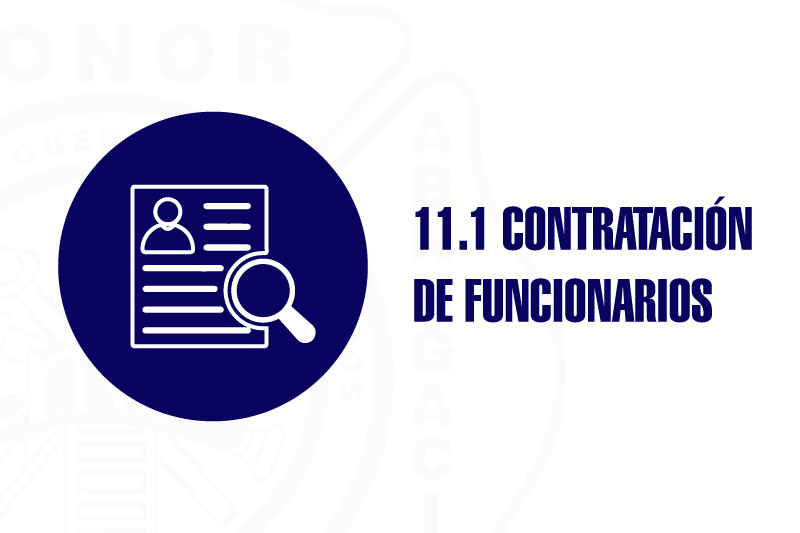 Portada de contratación de funcionarios