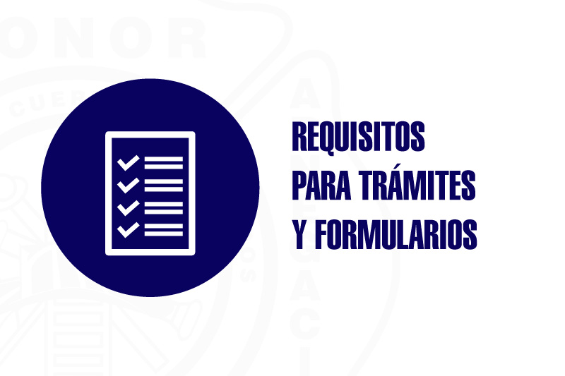 Requisitos para Trámites y Formularios- Portada